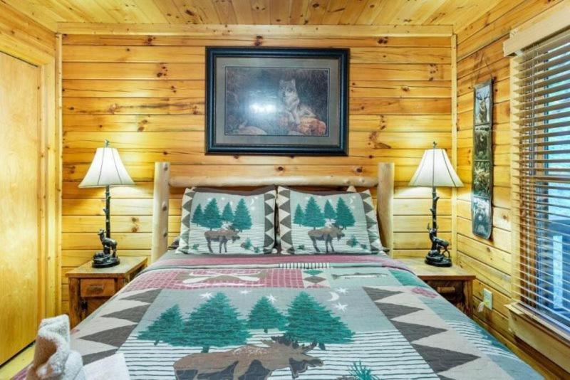 ブルーリッジ山脈 Mountain Spirit Cabin - Fireplace And Hot Tubヴィラ エクステリア 写真