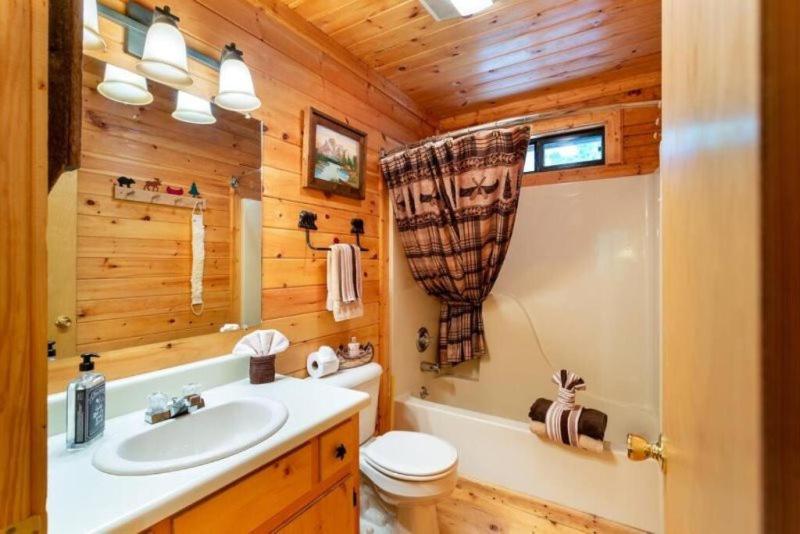 ブルーリッジ山脈 Mountain Spirit Cabin - Fireplace And Hot Tubヴィラ エクステリア 写真